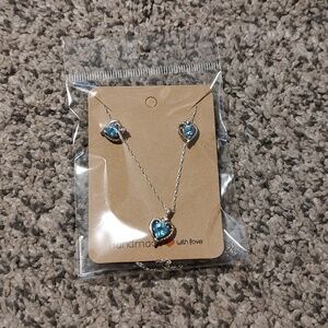 Women Sterling Silver Earrings and Necklace